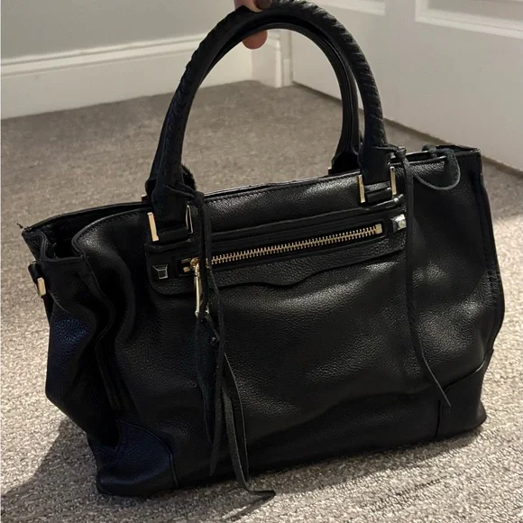 Rebecca Minkoff Black Leather Regan Satchel - Picture 13 of 16